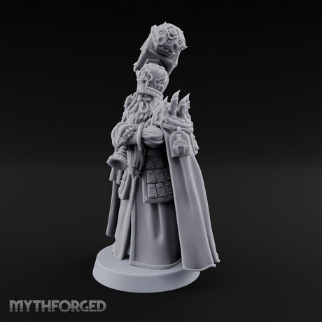Shouldering Mighty Hammer Lord Miniature for Dungeons and Dragons, Pathfinder or other TTRPGs