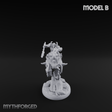 Fist Raised Triumphant War Stallion Warlord B Miniature for Dungeons and Dragons, Pathfinder or other TTRPGs
