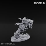 Fist Raised Triumphant War Stallion Warlord B Miniature for Dungeons and Dragons, Pathfinder or other TTRPGs