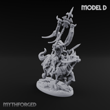 Fist Raised Triumphant War Stallion Warlord Miniature for Dungeons and Dragons, Pathfinder or other TTRPGs