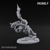 Fist Raised Triumphant War Stallion Warlord F Miniature for Dungeons and Dragons, Pathfinder or other TTRPGs