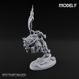 Fist Raised Triumphant War Stallion Warlord F Miniature for Dungeons and Dragons, Pathfinder or other TTRPGs
