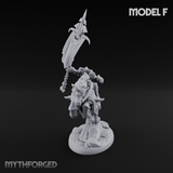 Fist Raised Triumphant War Stallion Warlord F Miniature for Dungeons and Dragons, Pathfinder or other TTRPGs