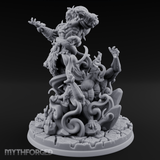 Tentacles Writhing Upward Orc Warlock Miniature for Dungeons and Dragons, Pathfinder or other TTRPGs