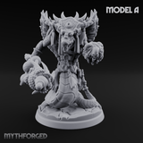 Skulls Dangling Naga Warlocks Miniature for Dungeons and Dragons, Pathfinder or other TTRPGs