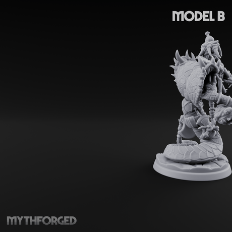 Skulls Dangling Naga Warlocks B Miniature for Dungeons and Dragons, Pathfinder or other TTRPGs