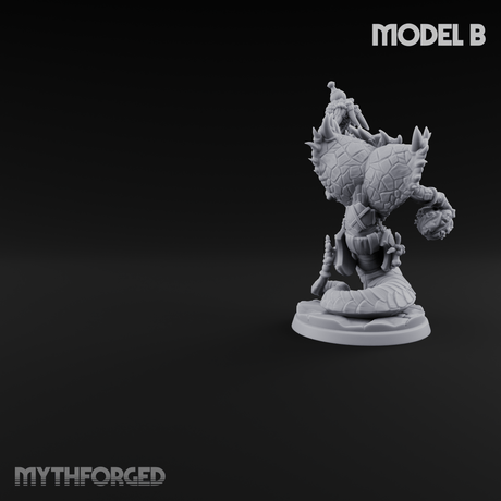 Skulls Dangling Naga Warlocks B Miniature for Dungeons and Dragons, Pathfinder or other TTRPGs