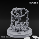 Chains Spread Wide Specter Warrior Miniature for Dungeons and Dragons, Pathfinder or other TTRPGs