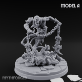Chains Spread Wide Specter Warrior Miniature for Dungeons and Dragons, Pathfinder or other TTRPGs