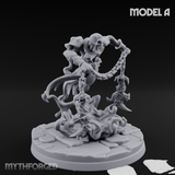 Chains Spread Wide Specter Warrior Miniature for Dungeons and Dragons, Pathfinder or other TTRPGs