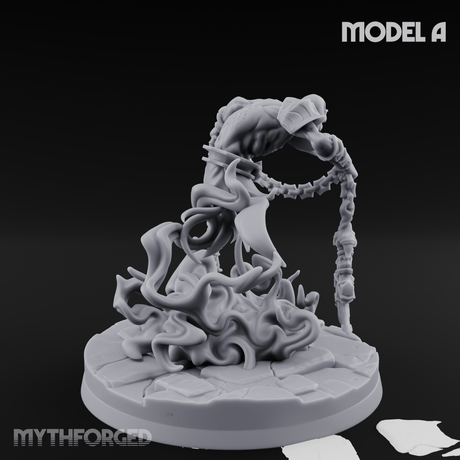 Chains Spread Wide Specter Warrior A Miniature for Dungeons and Dragons, Pathfinder or other TTRPGs