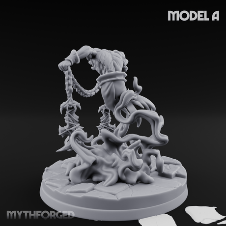 Chains Spread Wide Specter Warrior A Miniature for Dungeons and Dragons, Pathfinder or other TTRPGs