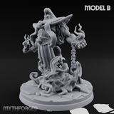 Chains Spread Wide Specter Warrior B Miniature for Dungeons and Dragons, Pathfinder or other TTRPGs