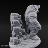 Roaring In Regalia Ursine Warrior Miniature for Dungeons and Dragons, Pathfinder or other TTRPGs