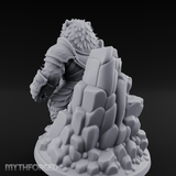 Roaring In Regalia Ursine Warrior Miniature for Dungeons and Dragons, Pathfinder or other TTRPGs