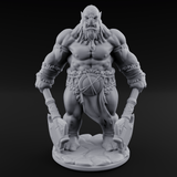 Dragging The Cleavers Orc Warriors Miniature for Dungeons and Dragons, Pathfinder or other TTRPGs