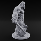 Dragging The Cleaver Orc Warrior A Miniature for Dungeons and Dragons, Pathfinder or other TTRPGs