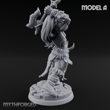 Stalwart Axe Orc Warriors A Miniature for Dungeons and Dragons, Pathfinder or other TTRPGs