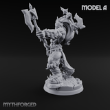 Stalwart Axe Orc Warriors A Miniature for Dungeons and Dragons, Pathfinder or other TTRPGs