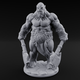 Dragging The Cleaver Orc Warrior A Miniature for Dungeons and Dragons, Pathfinder or other TTRPGs