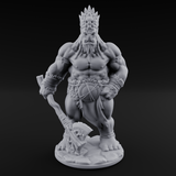 Dragging The Cleavers Orc Warriors Miniature for Dungeons and Dragons, Pathfinder or other TTRPGs