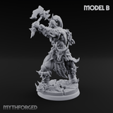 Stalwart Axe Orc Warriors B Miniature for Dungeons and Dragons, Pathfinder or other TTRPGs