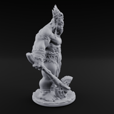 Dragging The Cleaver Orc Warrior B Miniature for Dungeons and Dragons, Pathfinder or other TTRPGs