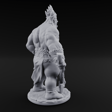Dragging The Cleaver Orc Warrior B Miniature for Dungeons and Dragons, Pathfinder or other TTRPGs