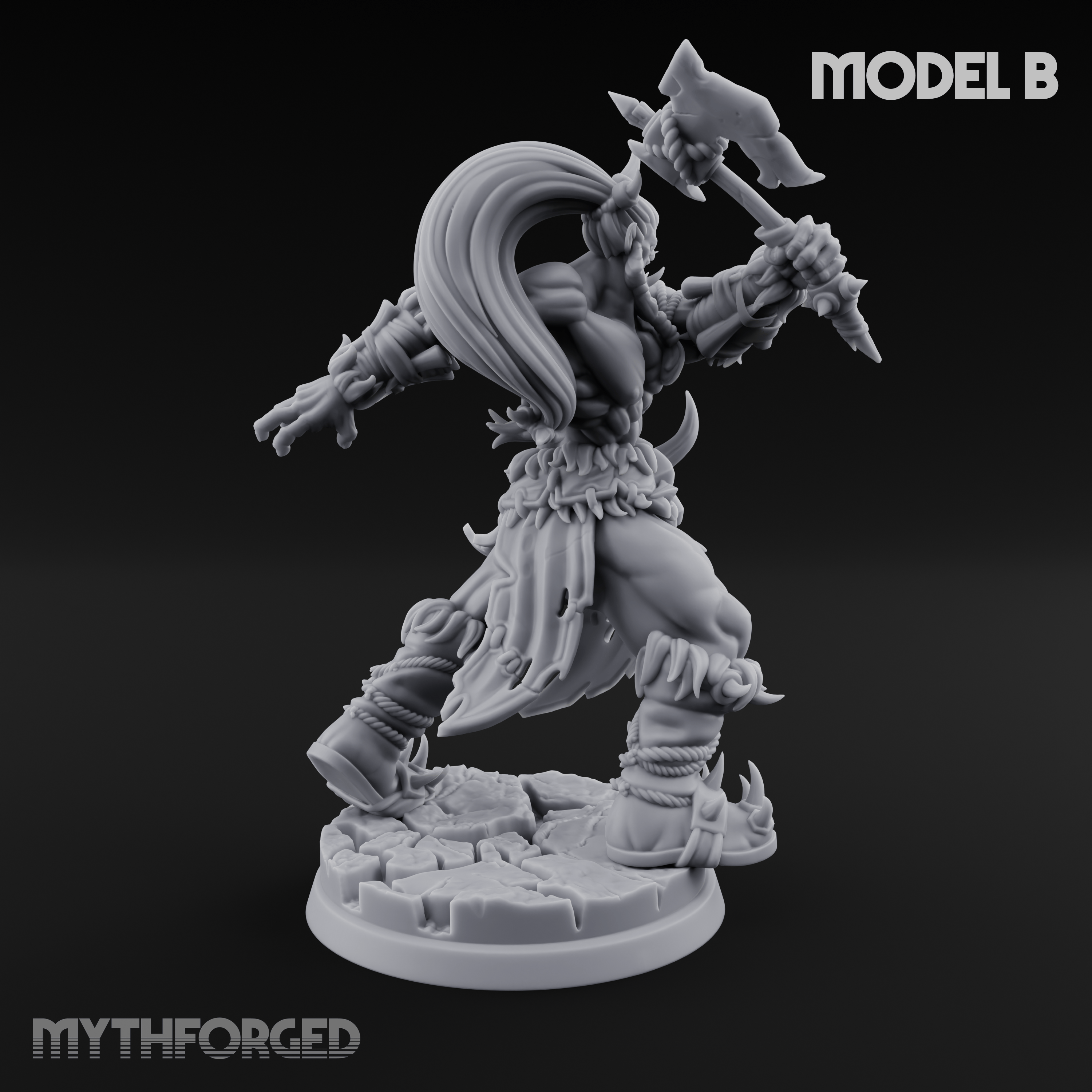 Stalwart Axe Orc Warriors B