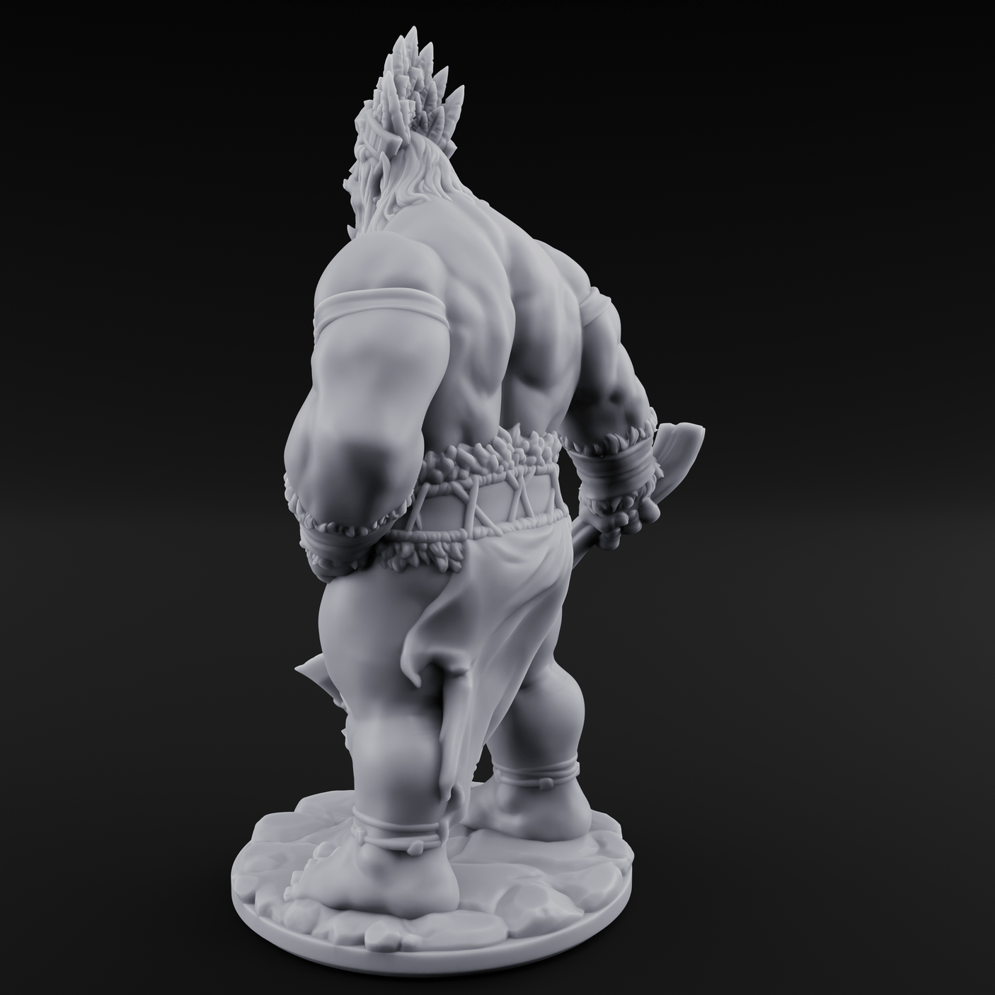 Dragging The Cleaver Orc Warrior B Miniature for Dungeons and Dragons, Pathfinder or other TTRPGs