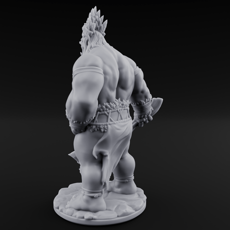 Dragging The Cleaver Orc Warrior B Miniature for Dungeons and Dragons, Pathfinder or other TTRPGs