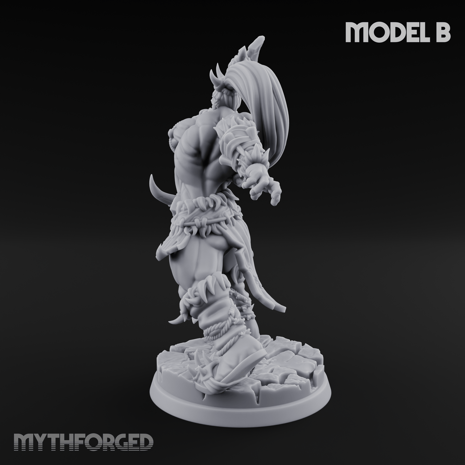Stalwart Axe Orc Warriors B Miniature for Dungeons and Dragons, Pathfinder or other TTRPGs