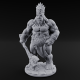 Dragging The Cleaver Orc Warrior B Miniature for Dungeons and Dragons, Pathfinder or other TTRPGs