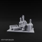 Wax-Dripped Tome-Leaned Scholar's Desk Clutter Set Miniature for Dungeons and Dragons, Pathfinder or other TTRPGs