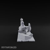 Wax-Dripped Tome-Leaned Scholar's Desk Clutter Set Miniature for Dungeons and Dragons, Pathfinder or other TTRPGs