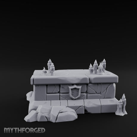 Wax-Pooled Offering-Ringed Stone Tomb Altar gallery 2