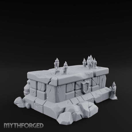 Wax-Pooled Offering-Ringed Stone Tomb Altar gallery 3