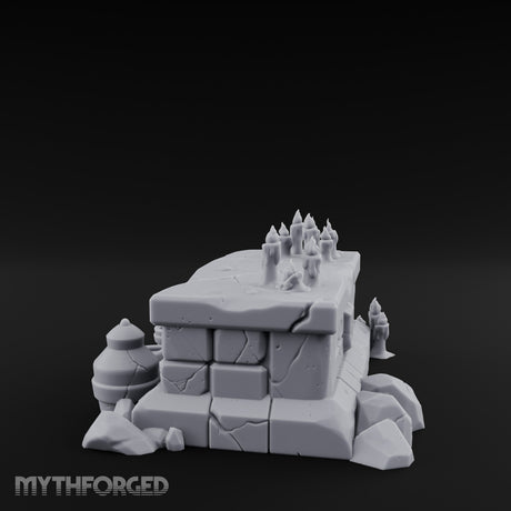 Wax-Pooled Offering-Ringed Stone Tomb Altar gallery 4
