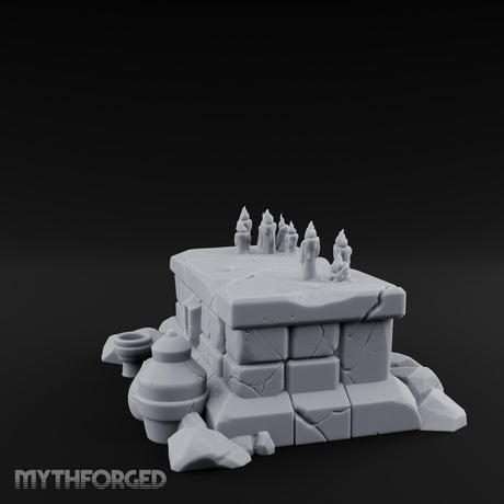 Wax-Pooled Offering-Ringed Stone Tomb Altar gallery 5