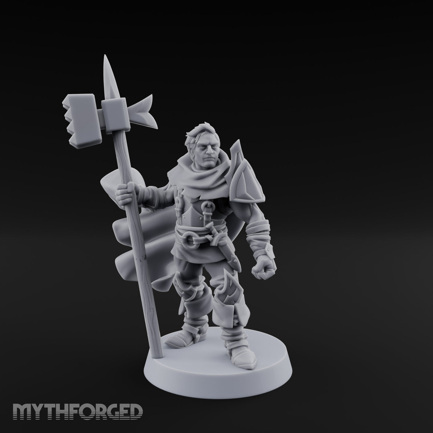 Weapon Adept Human Fighter — Hammer