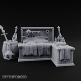 Weapon-Hung Chain-Stitched Warlord's Bed Chamber Set gallery 2