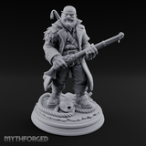 Grinning With Rifle Gunslinger Miniature for Dungeons and Dragons, Pathfinder or other TTRPGs