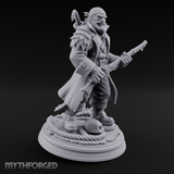Grinning With Rifle Gunslinger Miniature for Dungeons and Dragons, Pathfinder or other TTRPGs