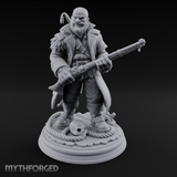 Grinning With Rifle Gunslinger Miniature for Dungeons and Dragons, Pathfinder or other TTRPGs