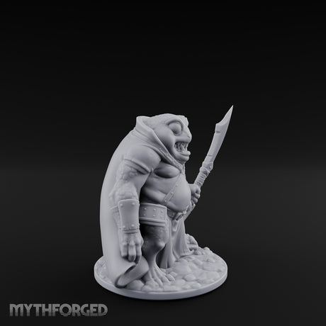 Weapon Wielding Bullywug Guard Model A Miniature for Dungeons and Dragons, Pathfinder or other TTRPGs