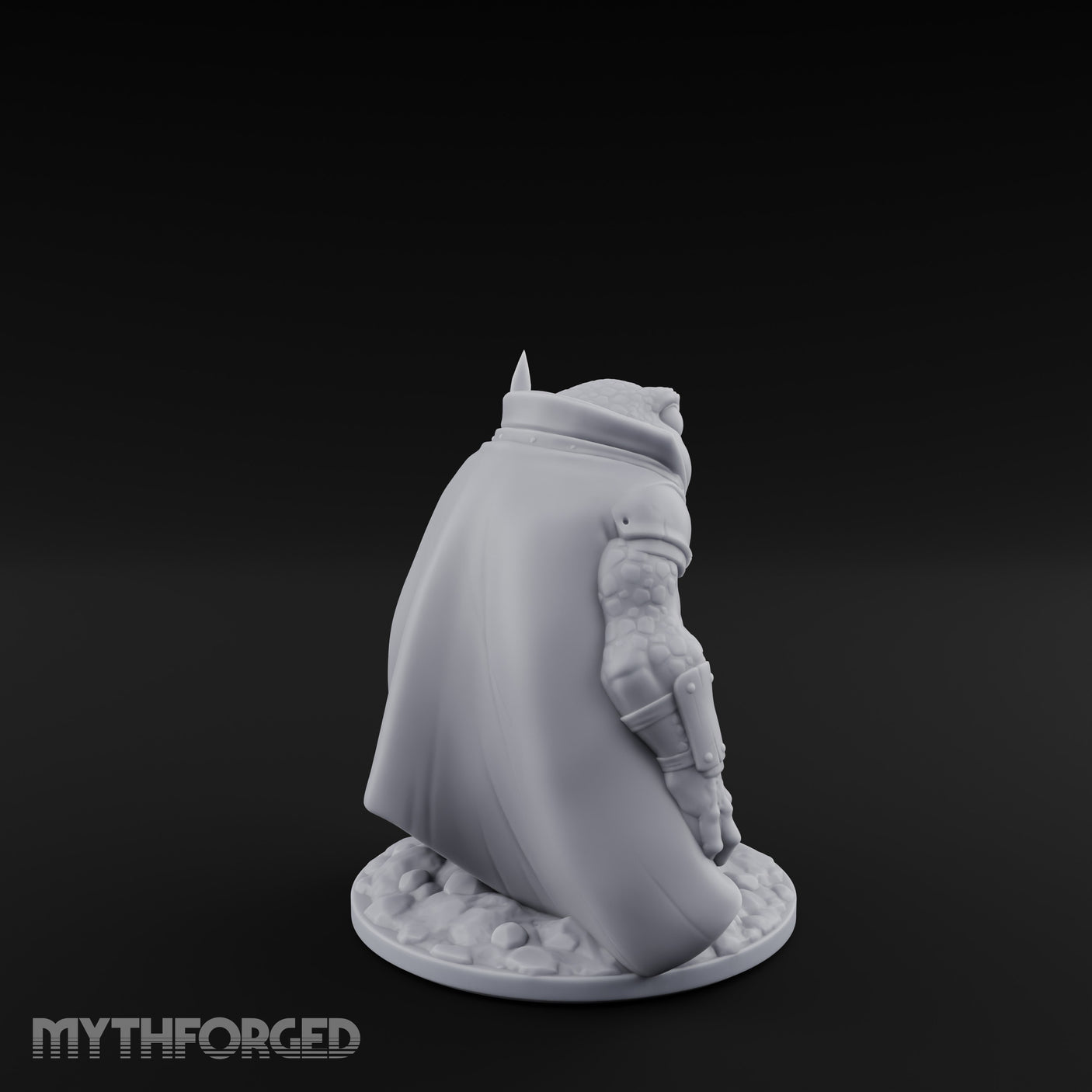 Weapon Wielding Bullywug Guard Model A Miniature for Dungeons and Dragons, Pathfinder or other TTRPGs