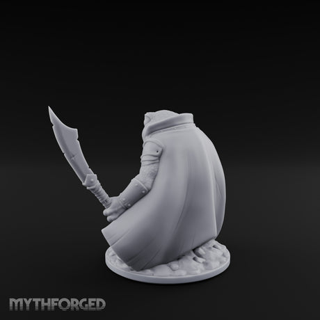 Weapon Wielding Bullywug Guard Model A Miniature for Dungeons and Dragons, Pathfinder or other TTRPGs