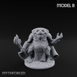 Weapon Wielding Bullywug Guard Model B Miniature for Dungeons and Dragons, Pathfinder or other TTRPGs