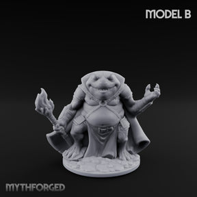 Weapon Wielding Bullywug Guard Model B Miniature for Dungeons and Dragons, Pathfinder or other TTRPGs