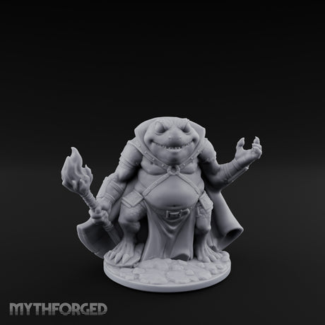 Weapon Wielding Bullywug Guard Model B Miniature for Dungeons and Dragons, Pathfinder or other TTRPGs